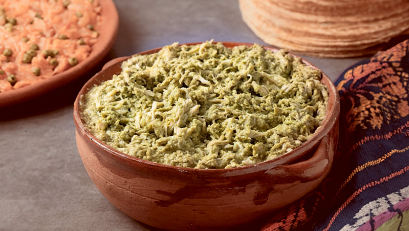Mole verde de pechuga (pepita)